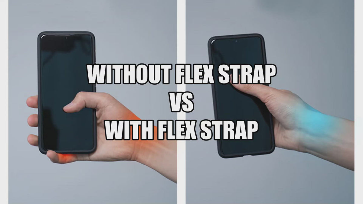  Spigen Flex Strap Cell Phone Grip/Universal Grip/Smartphone  Holder Soft Elastic Strap Holder Designed for All Smartphones and Tablets -  Black : Cell Phones & Accessories