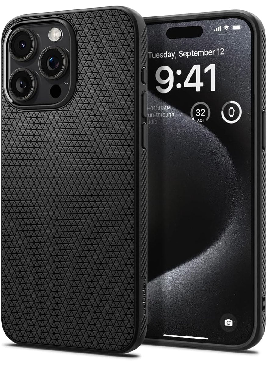 Apple Iphone 11 6.1'' Spigen Liquid Air TPU Case Cover, Black